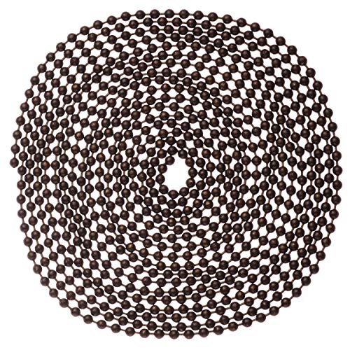 SmoTecQ Ceiling Fan Pull Chain, 120" Rust Proof Copper 3mm Beaded Extension Chains with 12 Matching Connectors, Bronze - Image 5