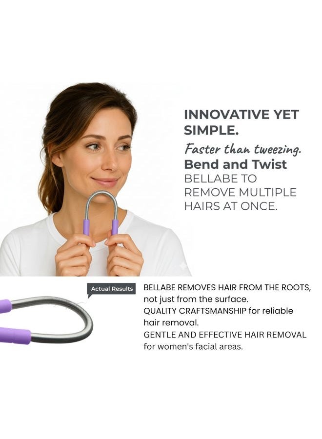 bellabe Facial Hair Remover for Women, Made in USA, Spring Hair Remover for Face and Chin, Gentle Spring Facial Hair Remover Tool for Facial Hair Removal, Chin Hair Remover for Women Face - Image 3