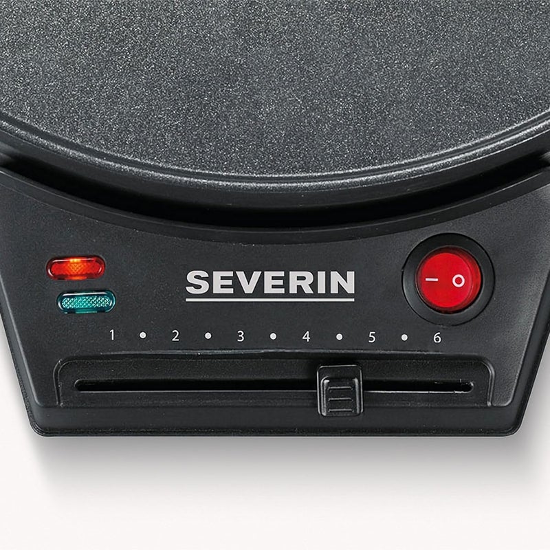 سيفيرين آلة صنع الكريب من شركة Severin، لونها أسود. - Image 4
