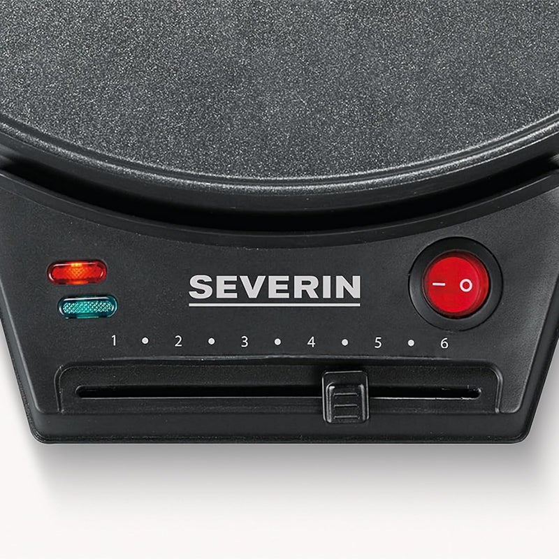 سيفيرين آلة صنع الكريب من شركة Severin، لونها أسود. - Image 5