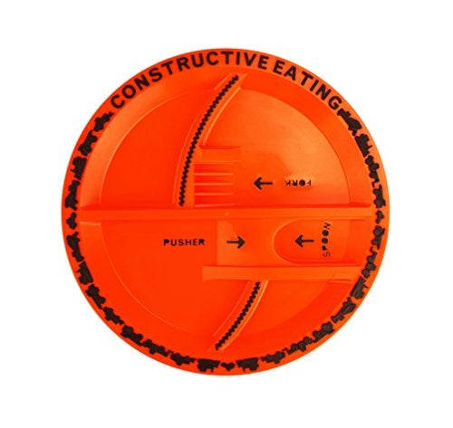 Constructive Eating Made in USA Construction Plate for Toddlers Infants Babies and Kids Made With Materials Tested for Safety - Image 1