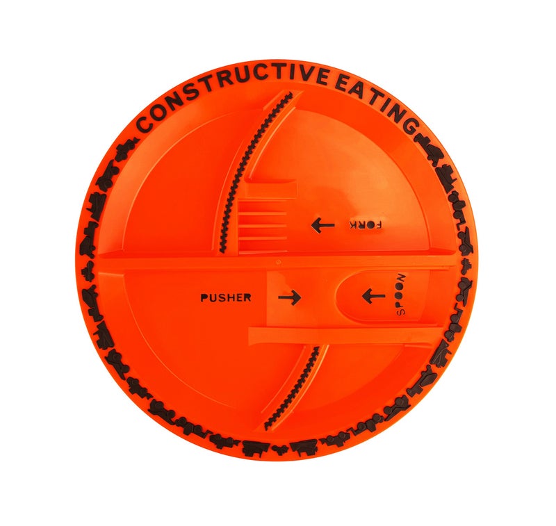 Constructive Eating Made in USA Construction Plate for Toddlers Infants Babies and Kids Made With Materials Tested for Safety - Image 2
