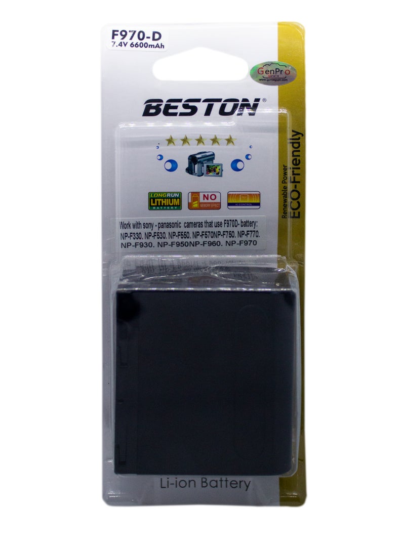 BESTON Beston Battery for Sony F970-D (Treble): Long-lasting battery optimized for Sony F970-D (Treble) compatible devices. - Image 1