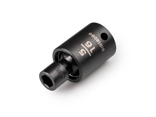 TEKTON 38 Inch Drive x 516 Inch Shallow 6Point Universal Joint Impact Socket SID18008 - Image 1