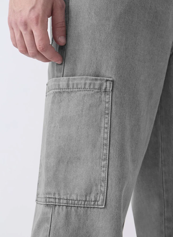 The Souled Store  The Souled Store Men Grey Pull On Denim Jeans  | Best Price UAE