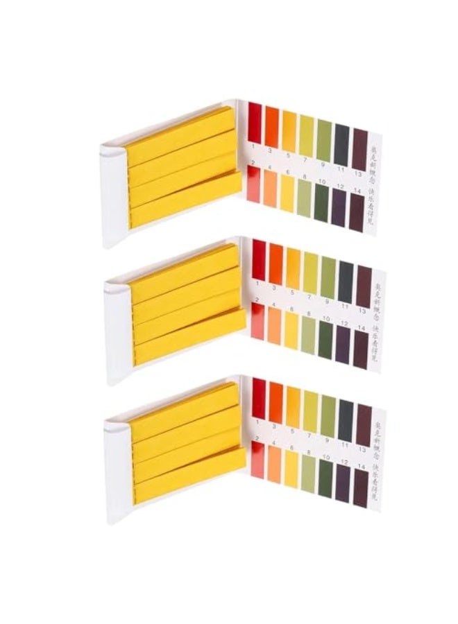 Generic LinJie 3 Packs pH Test Strips，Range 1-14 Universal pH Test Paper,Used for saliva, urine, water, soil testing, pet food and dietary pH monitoring  - Image 1