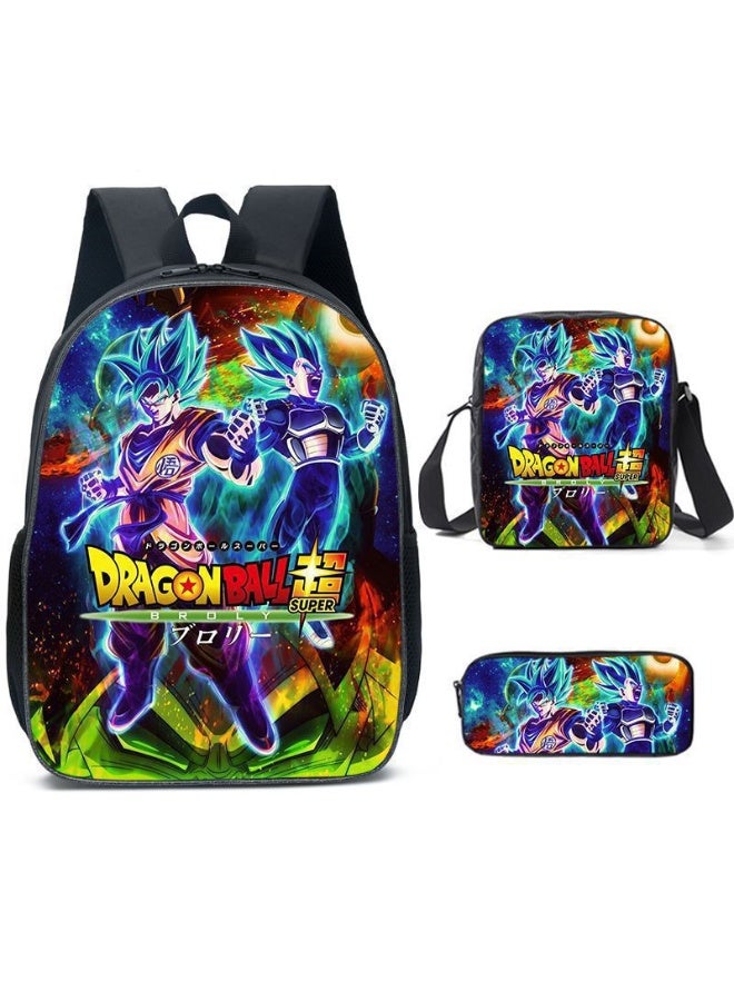 Dragon Ball Super backpack Pencil Case Satchel three-piece suit men and women leisure sports travel backpack student school backpack - Image 1