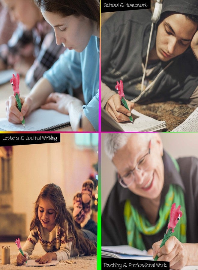 Planet Pens قلم بلانيت بينز بتصميم فلامنجو استوائي مميز - أقلام حيوانات لطيفة للكبار والصغار، هدايا فلامنجو فريدة ولوازم مدرسية ممتعة للأطفال والكبار، لوازم مكتبية رائعة بتصميم حيوانات للمعلمين والعاملين - Image 3