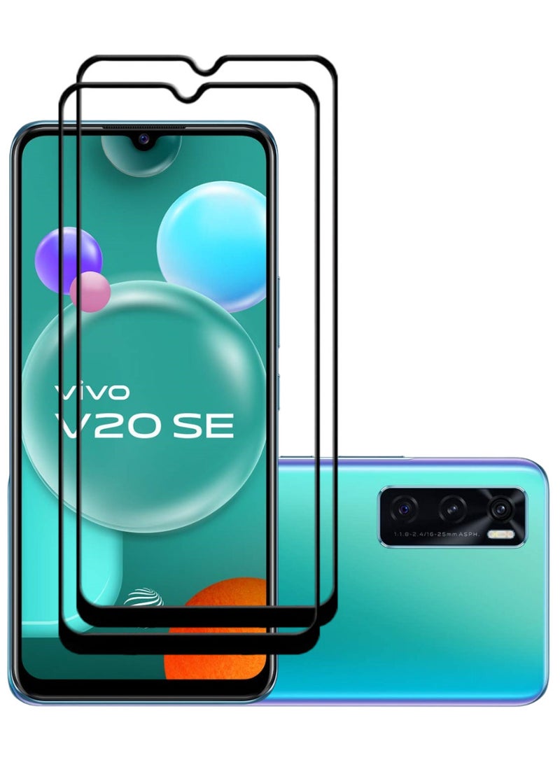 ACLIX 2 Pieces Antistatic ESD Dustproof Premium Quality High Definition Tempered Glass Screen Protector Designed For vivo V20 SE - Image 1