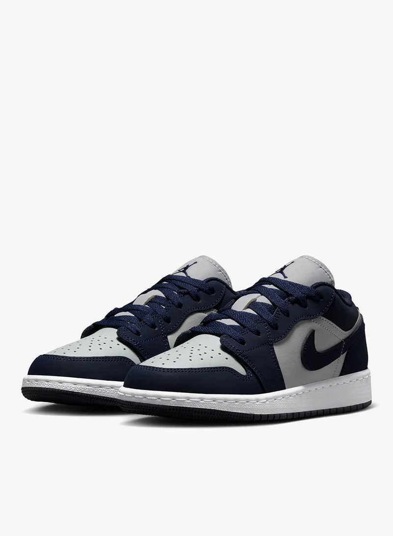 Jordan OBSIDIAN/OBSIDIAN-GREY FOG-PINK FOAM-WHITE Youth Air Jordan 1 Low Gs Emea  | Best Price UAE