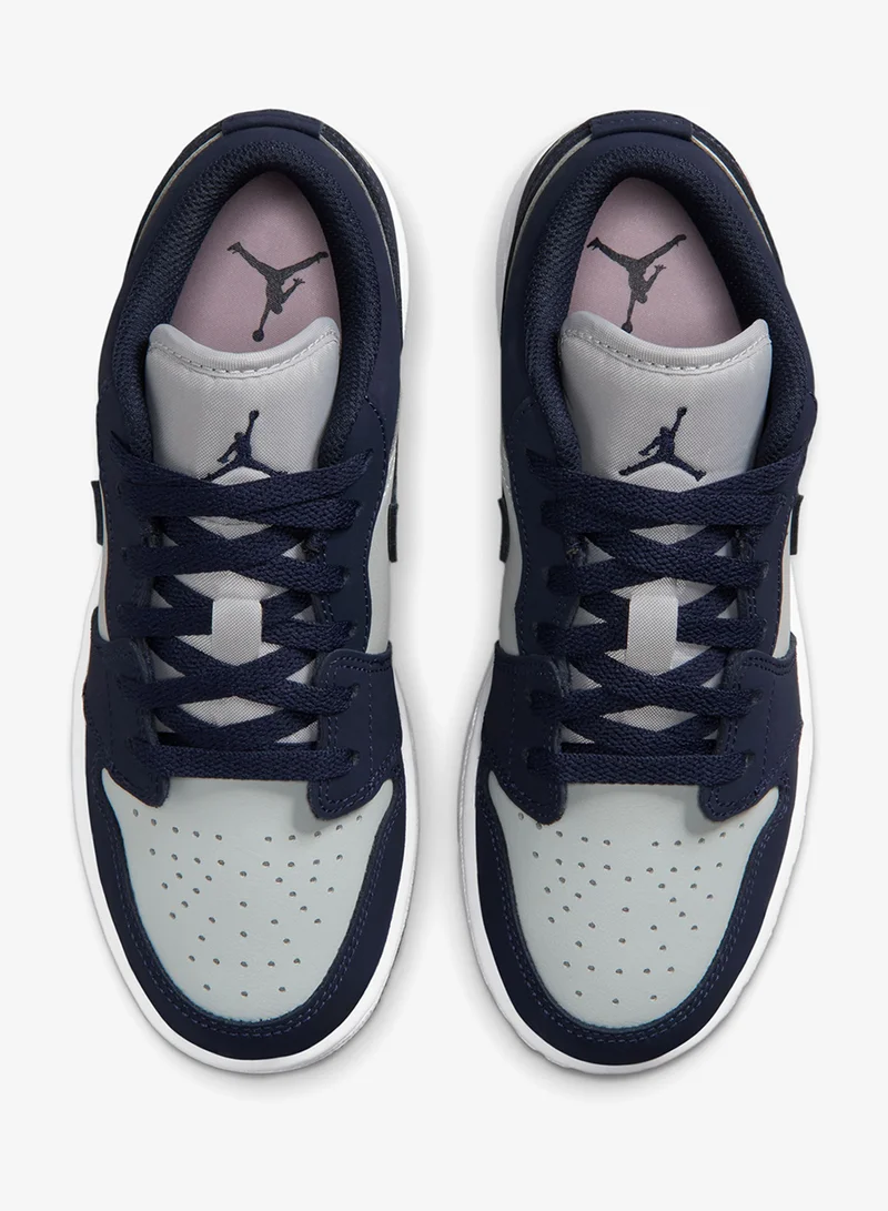 Jordan OBSIDIAN/OBSIDIAN-GREY FOG-PINK FOAM-WHITE Youth Air Jordan 1 Low Gs Emea  | Best Price UAE