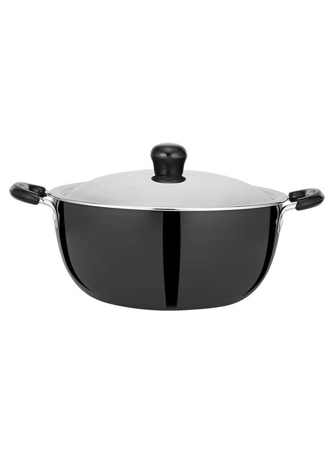 Chakmak Deep Kadhai Hard Anodized | 3 Litre | Induction Base Kadhai with Lid | Capacity 3000ml - Image 2