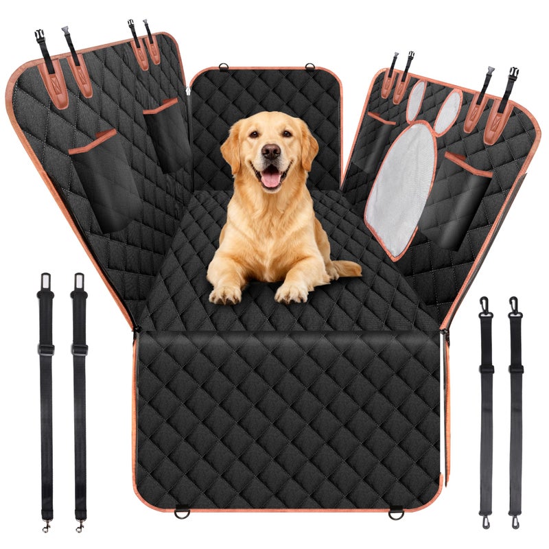 YIYUNBEBE Dog Car Seat Cover for Back Seat Solft Bottom Back Seat Extender for Dogs Back Seat Pet Cover Dog Hammock for Car SUV and Trucks - Image 1