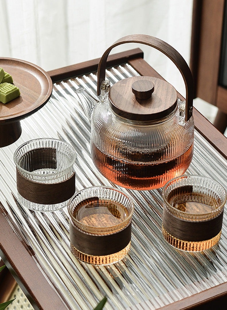 Arabic Coffee Mug with Wooden Ring, Reusable Espresso Mug, Large Mouth Glass Insulated Tea Mug for Turkish Coffee, Tea Mugs, Milk, Hot and Cold Drinks.6PCS - Image 3