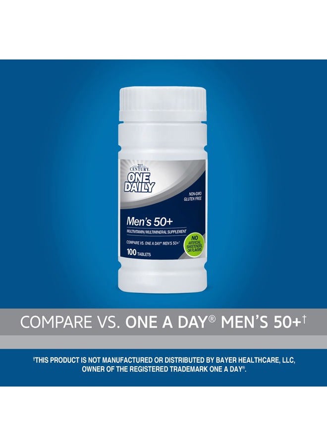 21st Century حبوب ون دايلي للرجال 50+، 100 حبة - Image 2