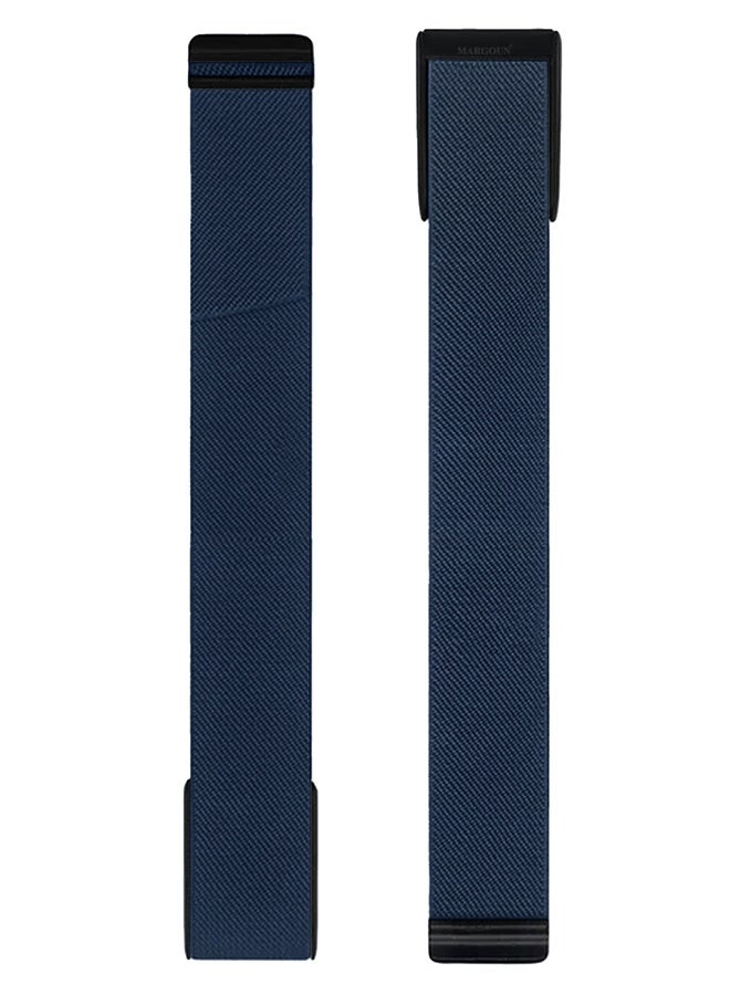 CATANES Premium Adjustable Nylon Strap for WHOOP 5, MG,One, Peak and Life – Lightweight & Breathable Replacement Band - Navy Blue - Image 1