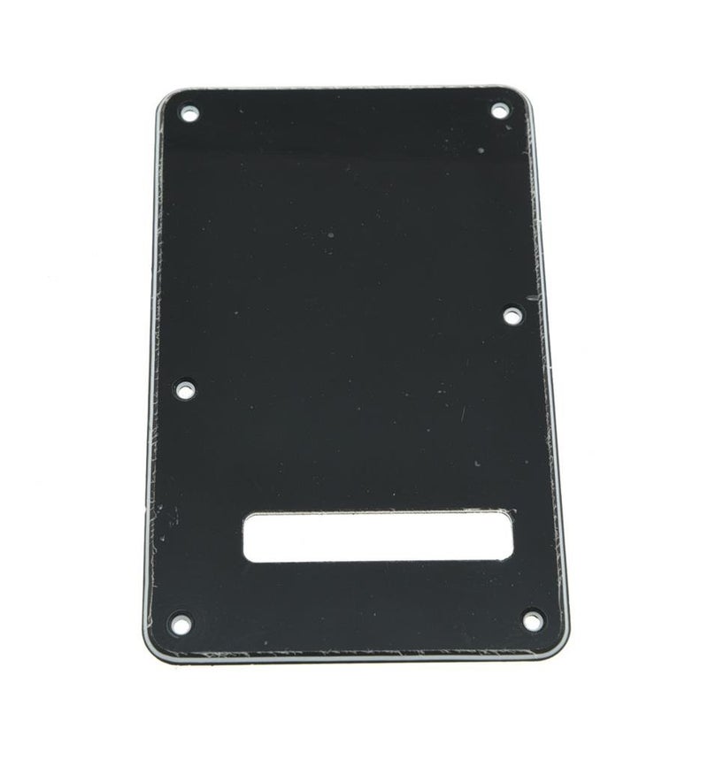KAISH ST/Strat Style Standard Guitar Back Plate ST Tremolo Trem Cover for USA Strat/Stratocaster Black 3 Ply - Image 4
