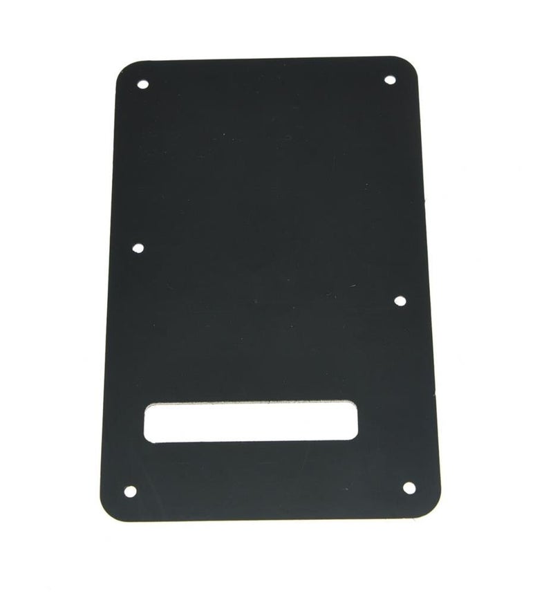 KAISH ST/Strat Style Standard Guitar Back Plate ST Tremolo Trem Cover for USA Strat/Stratocaster Black 3 Ply - Image 2
