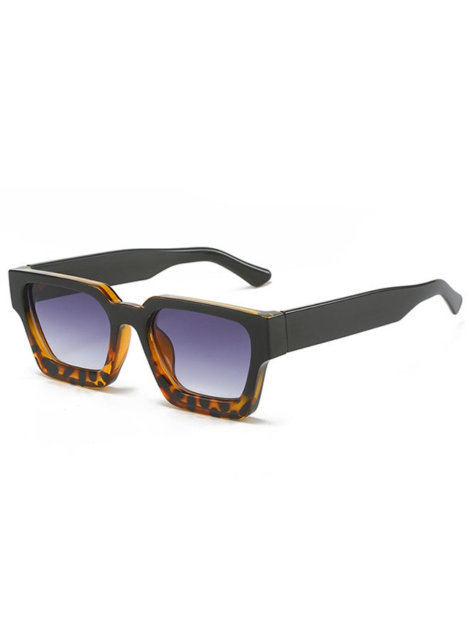 Retro Square Sunglasses for Men Women Trendy Thick Rectangle Chunky Frame Black Shades Fashion 90s Glasses, UV400 Protection Glasse - Image 1