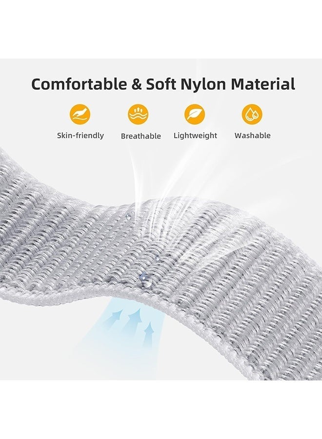 2 Packs Sport Loop Band Compatible with Huawei Watch Fit 4  Fit 3 fit 4 Pro Sport Replacement Wristbands Intended Adjustable Strap Nylon Weave Women Men Stretchy Braided Wristband Breathable - Image 2