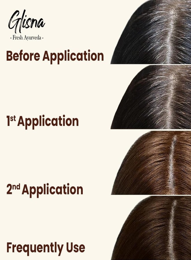 GLISNA معجون الحناء الجاهز للاستخدام من جليسنا (٢٢٠ غرام لكل عبوة) مع مسحوق النيلة، وإكليل الجبل، والأملا، والمانجيستا، والشيكاكاي، وأعشاب طبيعية | مسحوق حناء عضوي للشعر | معجون مهندي للشعر | للرجال والنساء - Image 4