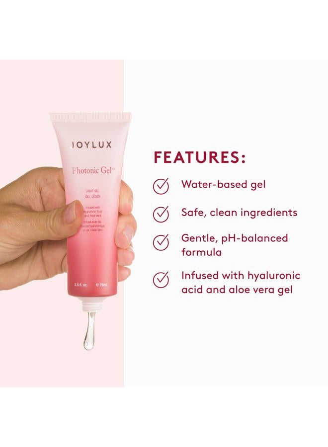 Joylux Photonic Gel, for Use with vFit Gold Feminine Health Device, Contains Aloe Vera & Hyaluronic Acid for Added Moisture, Gently Formulated with Light-Enhancing Ingredients (75mL) - Image 3