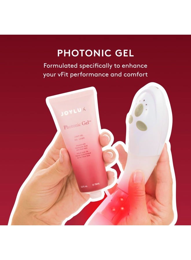 Joylux Photonic Gel, for Use with vFit Gold Feminine Health Device, Contains Aloe Vera & Hyaluronic Acid for Added Moisture, Gently Formulated with Light-Enhancing Ingredients (75mL) - Image 4
