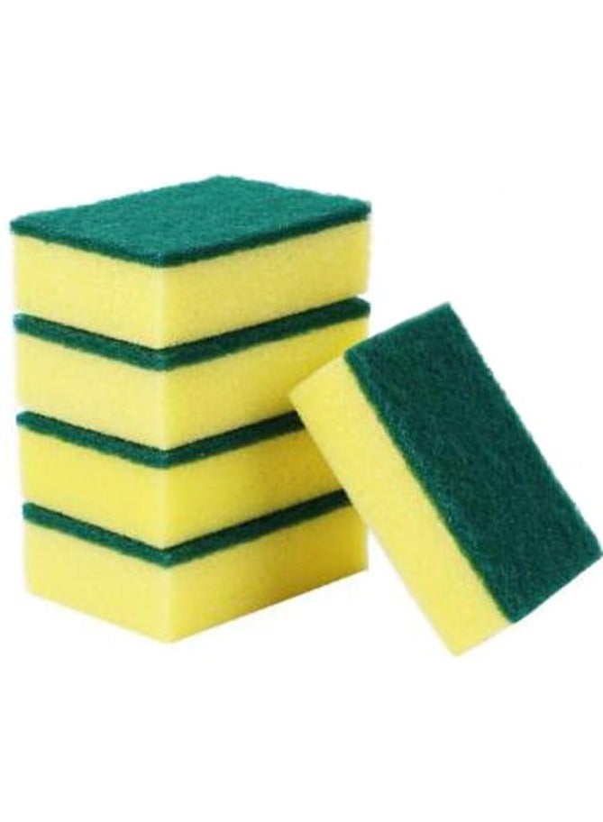 إسفنجة غسالة الأطباق، إسفنجة سليولوزية متينة لتنظيف المطبخ، قوة تنظيف وفرك فائقة، مناسبة لغسل الأطباق وتنظيف المطبخ، رغوة غنية وماصة | عبوة اقتصادية من 10 قطع - Image 1