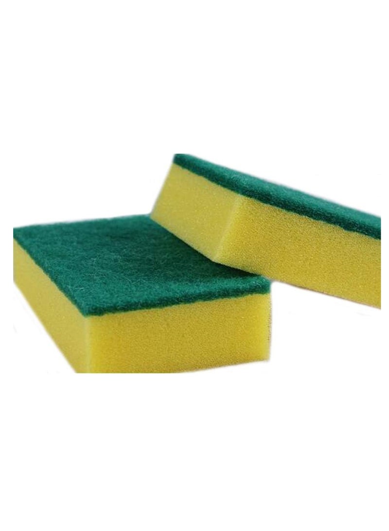 إسفنجة غسالة الأطباق، إسفنجة سليولوزية متينة لتنظيف المطبخ، قوة تنظيف وفرك فائقة، مناسبة لغسل الأطباق وتنظيف المطبخ، رغوة غنية وماصة | عبوة اقتصادية من 10 قطع - Image 3