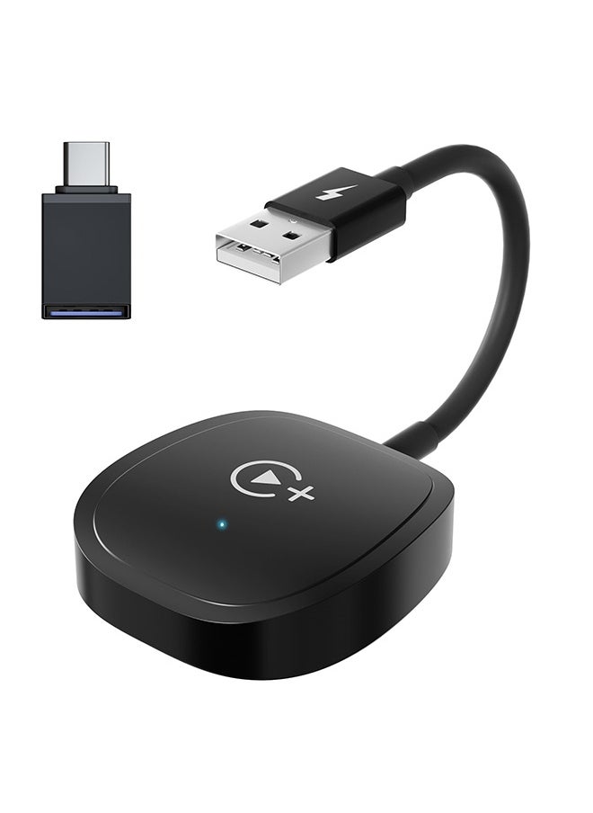 Carplay Auto Wireless Adapter Supports Netflix, YouTube, and Tiktok Stream Media Play, for OEM Wired CarPlay to Wireless Dongle, Fits for Cars from 2016 & iOS 10+ Phone