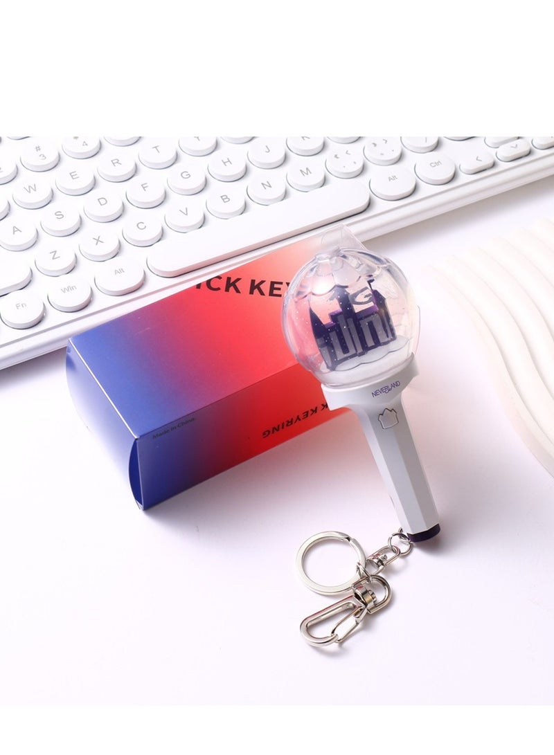 (G I-DLE Lightstick Keychain Kpop Merch Mini Light Stick  Lightstick Concert Gift for NEVELAND Collection  - Image 1