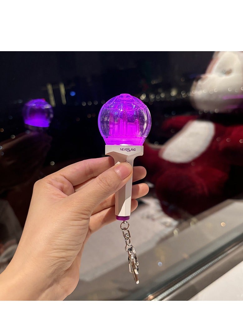 (G I-DLE Lightstick Keychain Kpop Merch Mini Light Stick  Lightstick Concert Gift for NEVELAND Collection  - Image 4