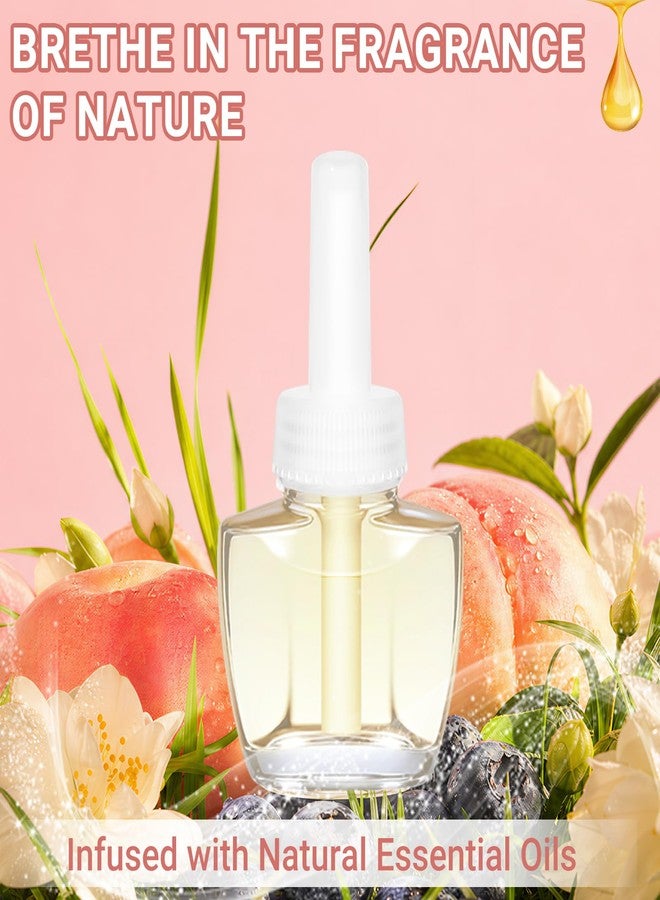 فيريك عبوات إعادة تعبئة معطرات الجو الكهربائية، برائحة عشب مقصوص طازج، خوخ، توت أزرق، شاي أبيض، للمنزل والحمام، 7.92 أونصة سائلة، 12 عبوة، متوافقة مع معطرات الجو من إير ويك. - Image 4
