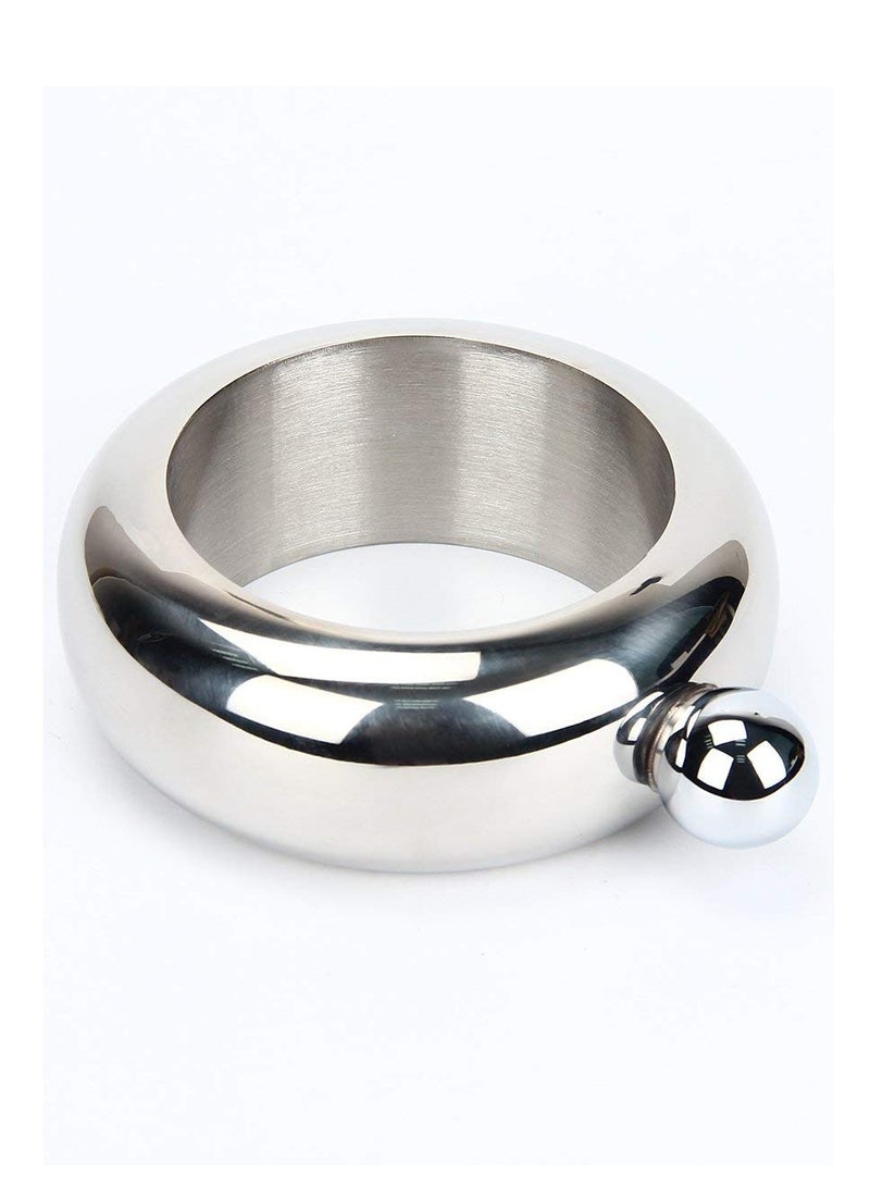SYOSI Hip Flask Portable Bangle Hip Flask with Crystal Lid for Men Women 3.5 OZ Wrist Hip Flask for Wine Bangle Bangle Hip Flask Gift Colorful - Image 2