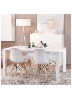 Mahmayi Mahmayi Ultimate Eames Style DSW Plastic Dining Chair - White (Pack of 2)  - Image 5