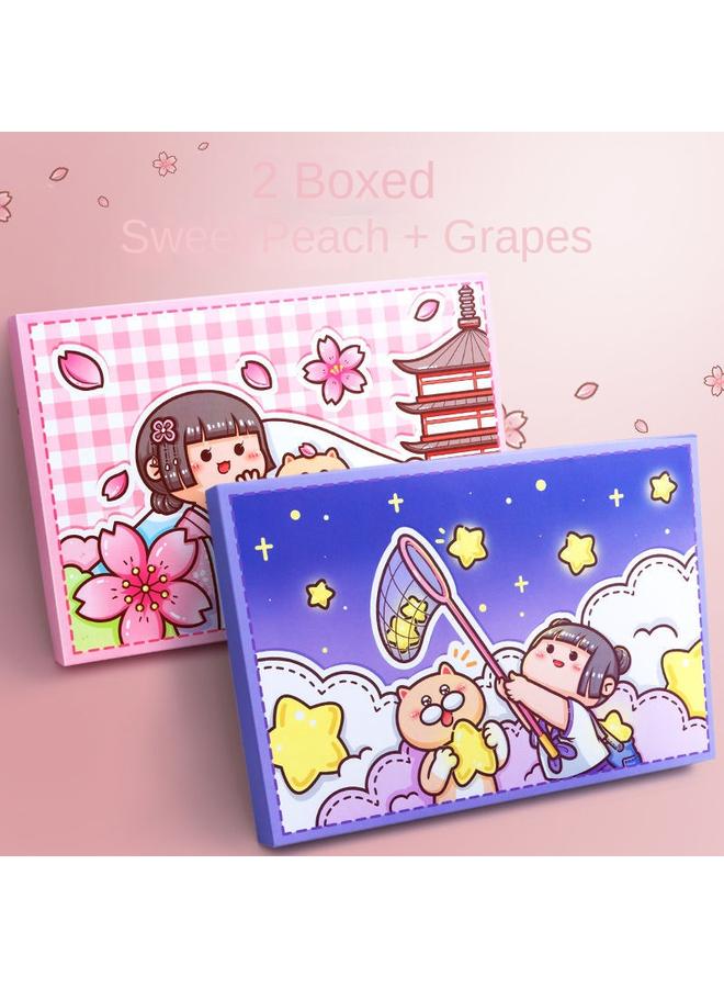 Bluejw Small Potato Cute Hand Ledger Suit Transparent Loose-leaf Book Full Set Of Hand Ledger Tools And Paper Stickers Note Notebook - Image 1