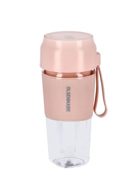 300ML Portable Mini Juicer for Smoothies & Shakes, Bottle Fruit Mixer Machine with Safety Lock Olsenmark 60W Rechargeable Blender Omsb2439
