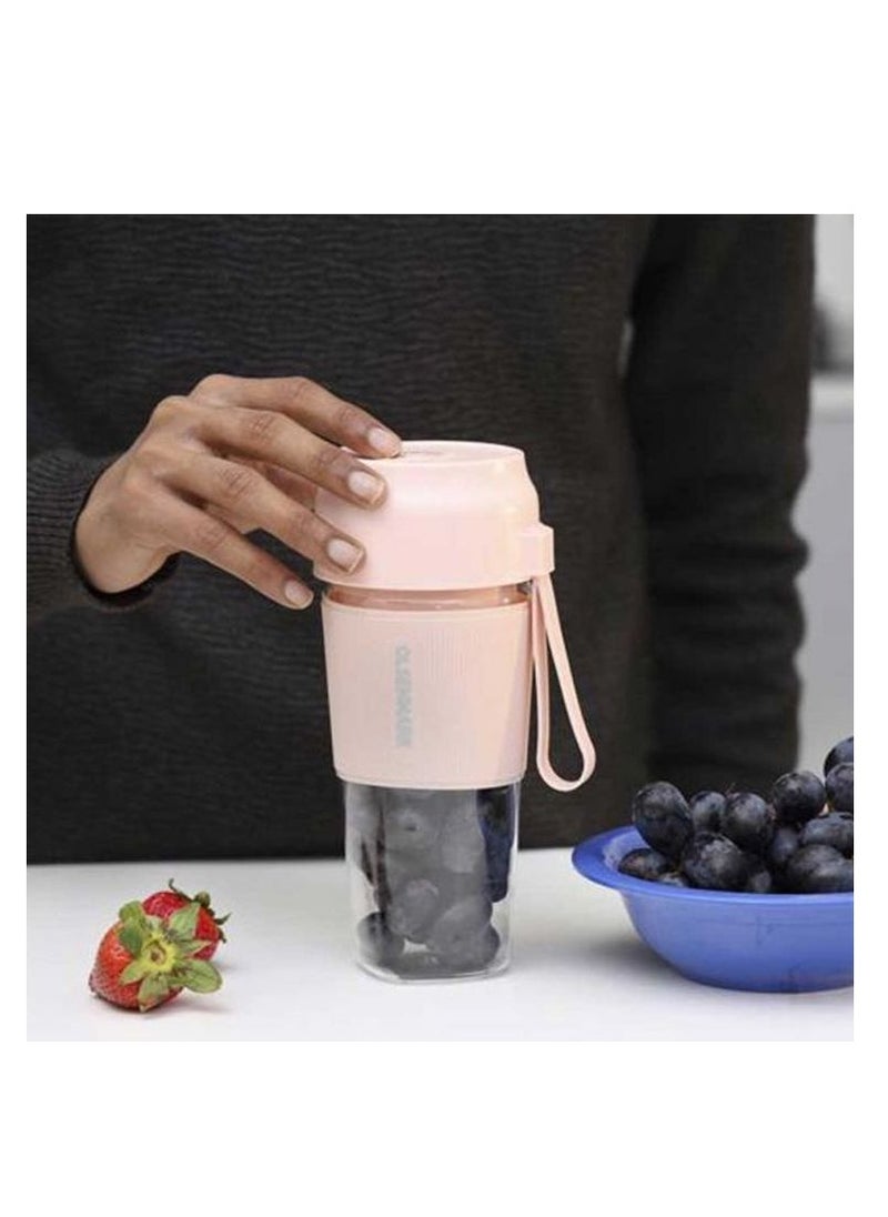 300ML Portable Mini Juicer for Smoothies & Shakes, Bottle Fruit Mixer Machine with Safety Lock Olsenmark 60W Rechargeable Blender Omsb2439