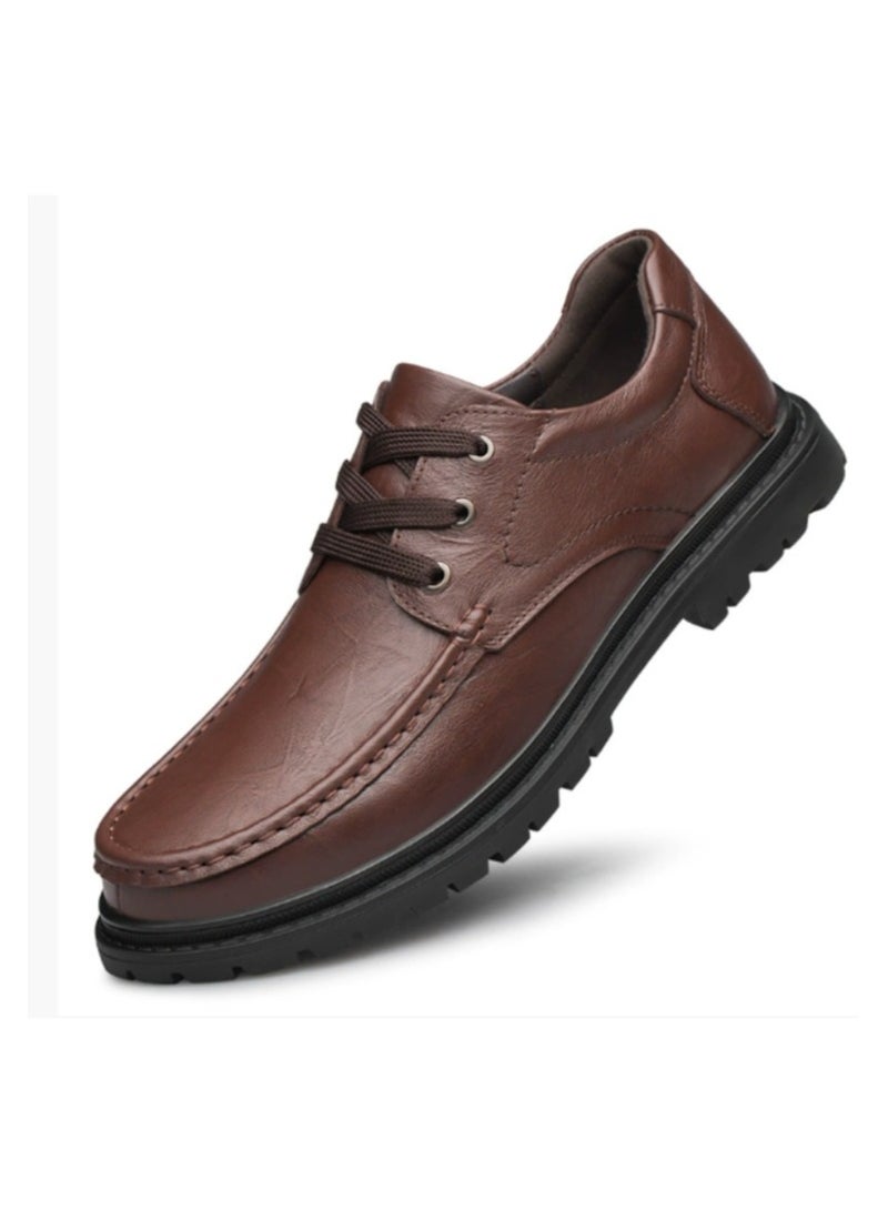 Shougu Versatile Retro Casual Leather Shoes  - Image 1