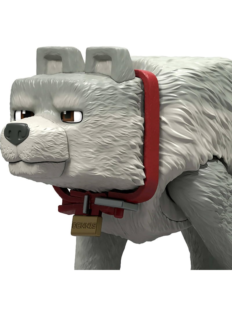 Minecraft Dennis the Wolf Action Figure & Accessories Set, 3.25-Inch Posable Collectible Toy - Image 4