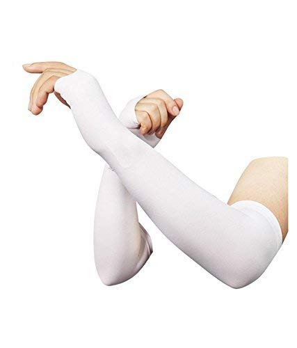 Dressify®High Performance Fingure Arm Sleeves for Athletic Fingure Arm Sleeves Perfect for Cricket, Bike Riding, Basketball, Baseball, Running & Outdoor Activities Beige, White, Grey - Image 4