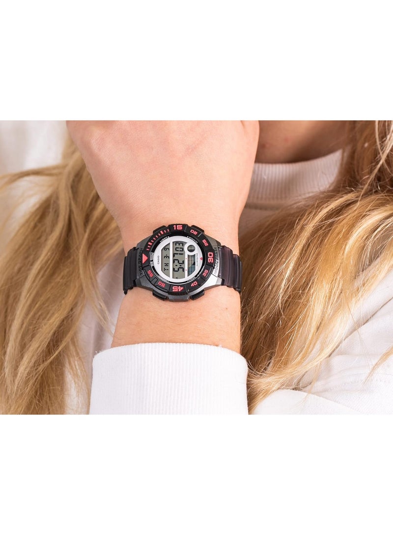 كاسيو Youth Digital Women’s Watch LWS-1100H-8ADF, 40.6 mm Grey Dial & Resin Band, 100M WR - Image 3