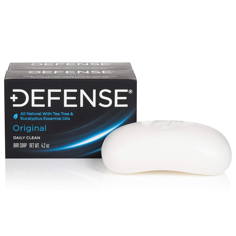 Defense Soap 2pk All Natural Tea Tree Bar Soap for Men  Made by Wrestlers with Tea Tree Oil  Eucalyptus Oil to Promote Healthy Skin