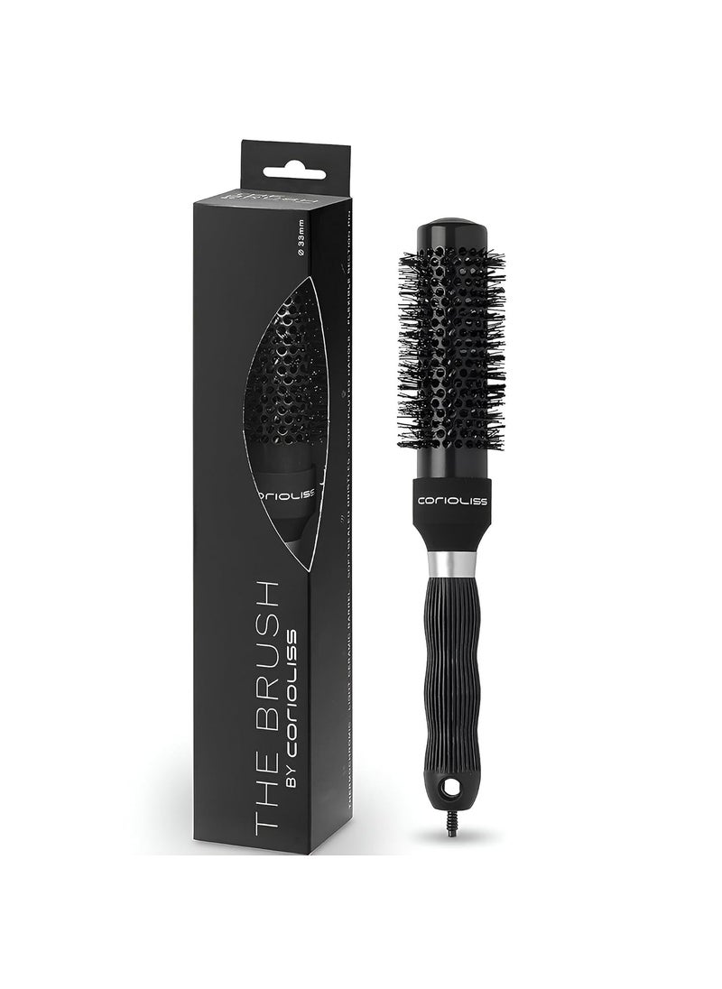 Corioliss Corioliss  Hair Roller Brush for Women  Professional Hair Brush Ceramic  Ideal for Short Hair and Precise Work Styling 33mm 