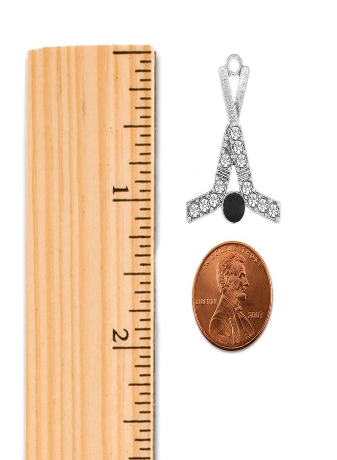 Inspired Silver - Hockey Sticks & Puck - Silver Christmas Ornament - Unique Charm Christmas Tree Ornament - Holiday Hanging Decoration - Image 2