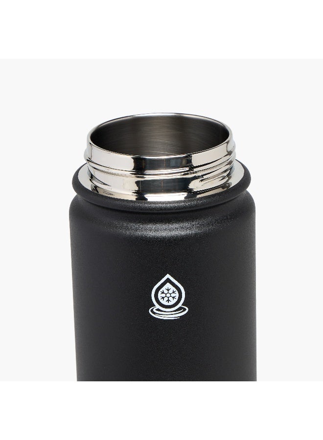LIFESTYLE Solid Black Stainless Steel Water Bottle for Everyone - Image 5