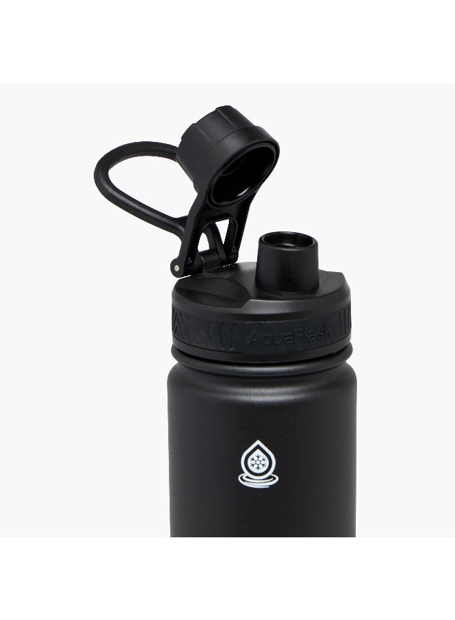 LIFESTYLE Solid Black Stainless Steel Water Bottle for Everyone - Image 4