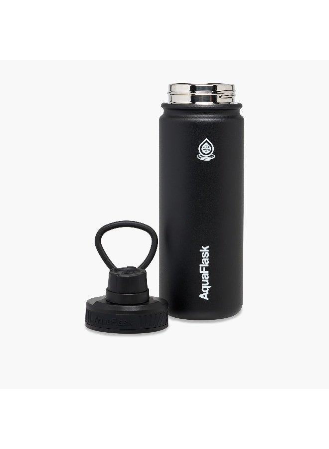 LIFESTYLE Solid Black Stainless Steel Water Bottle for Everyone - Image 3