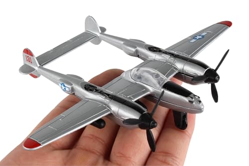 Daron Worldwide Trading Runway24 P38J Vehicle, Silver - Image 5