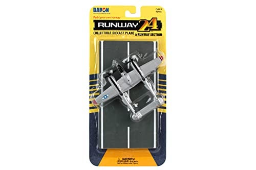 Daron Worldwide Trading Runway24 P38J Vehicle, Silver - Image 2